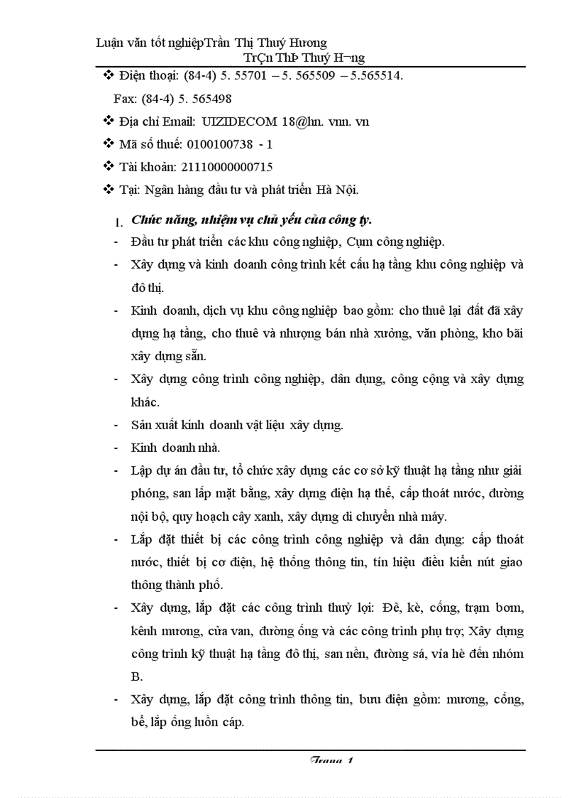 image for page một số giải pháp nâng cao lợi nhuận tại công ty đầu tư hạ tầng khu công nghiệp và đô thị số 18