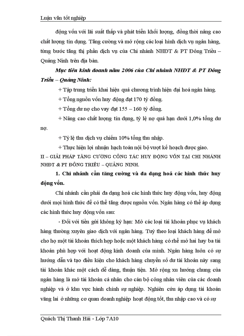 image for page Giải pháp tăng cường công tác huy động vốn tại Chi nhánh Ngân hàng Đầu tư và Phát triển Đông Triều Quảng Ninh 1