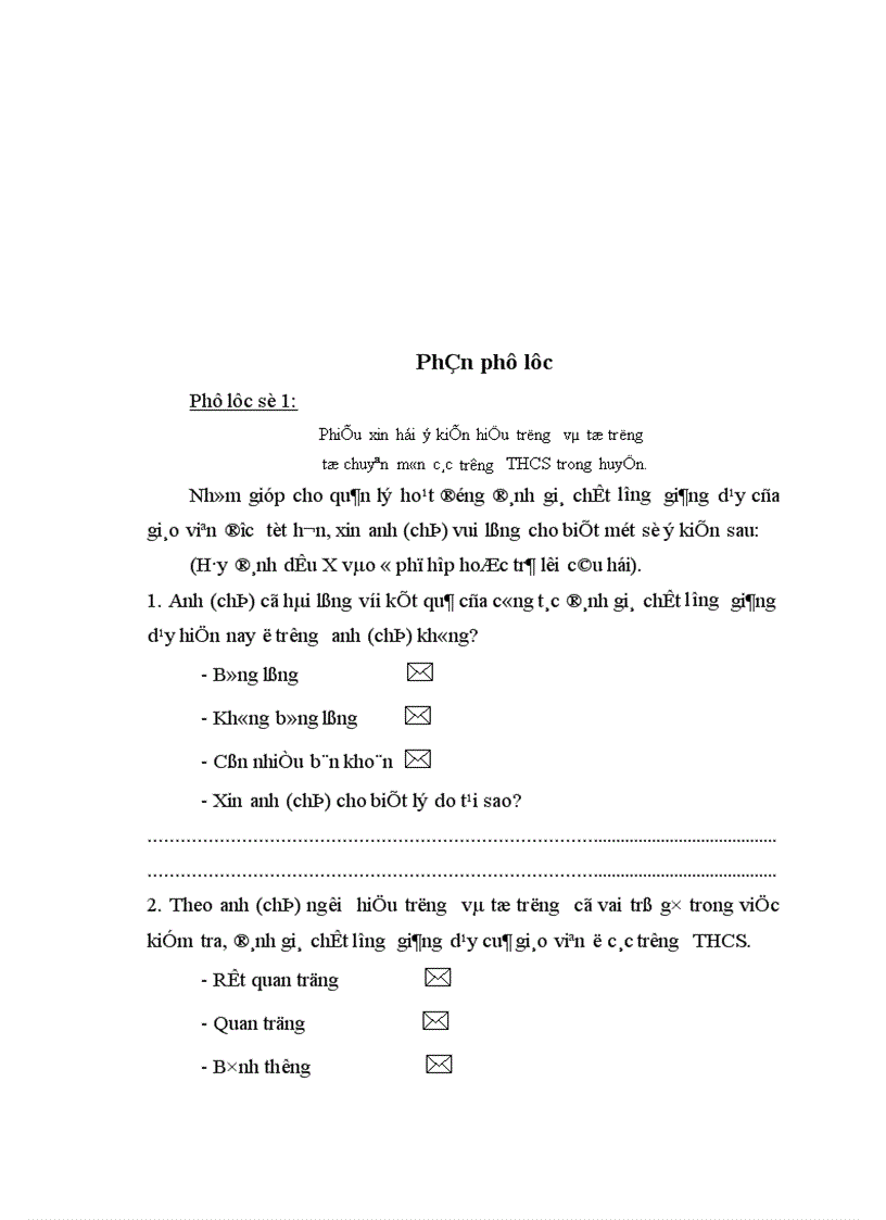 image for page Một số biện pháp đổi mới công tác đánh giá chất lượng giảng dạy của giáo viên ở các trường THCS huyện Phú xuyên tỉnh Hà Tây 1