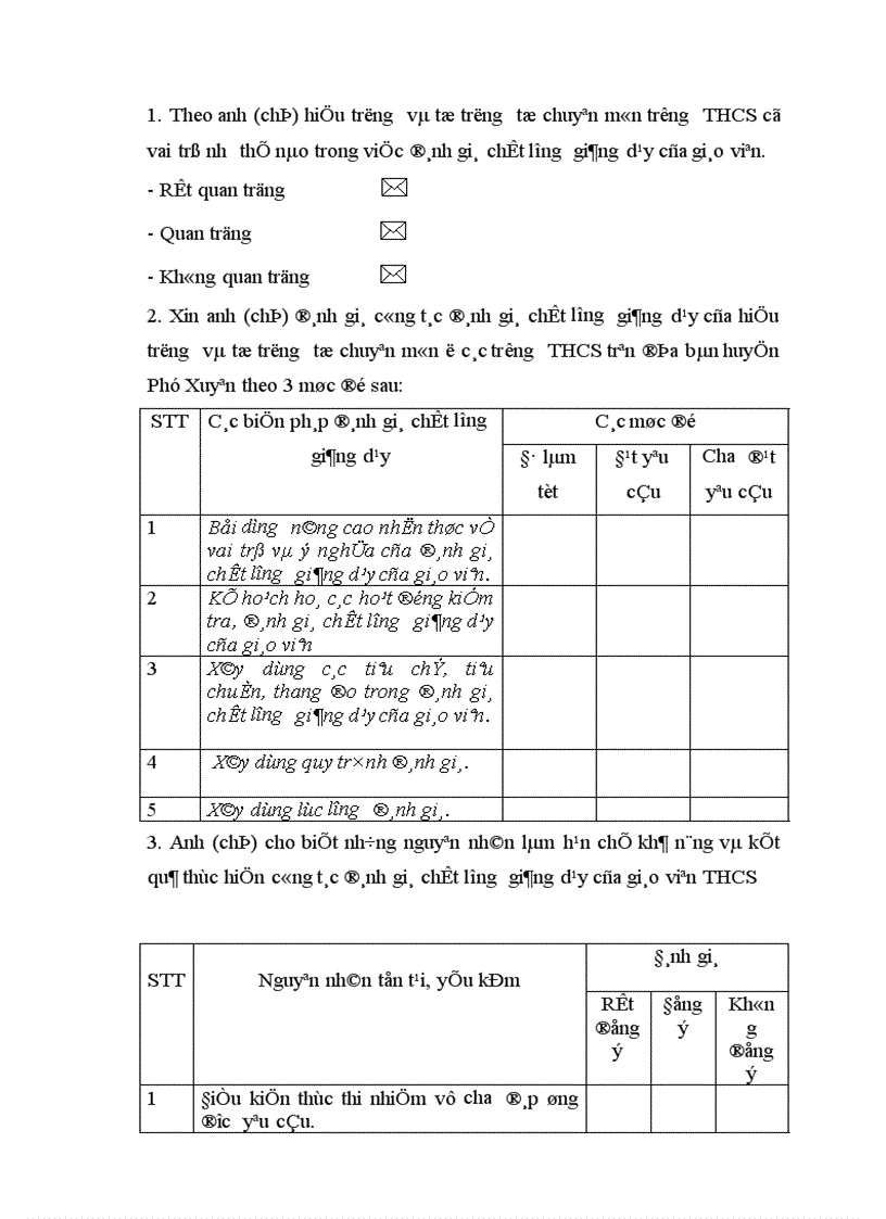 image for page Một số biện pháp đổi mới công tác đánh giá chất lượng giảng dạy của giáo viên ở các trường THCS huyện Phú xuyên tỉnh Hà Tây 1