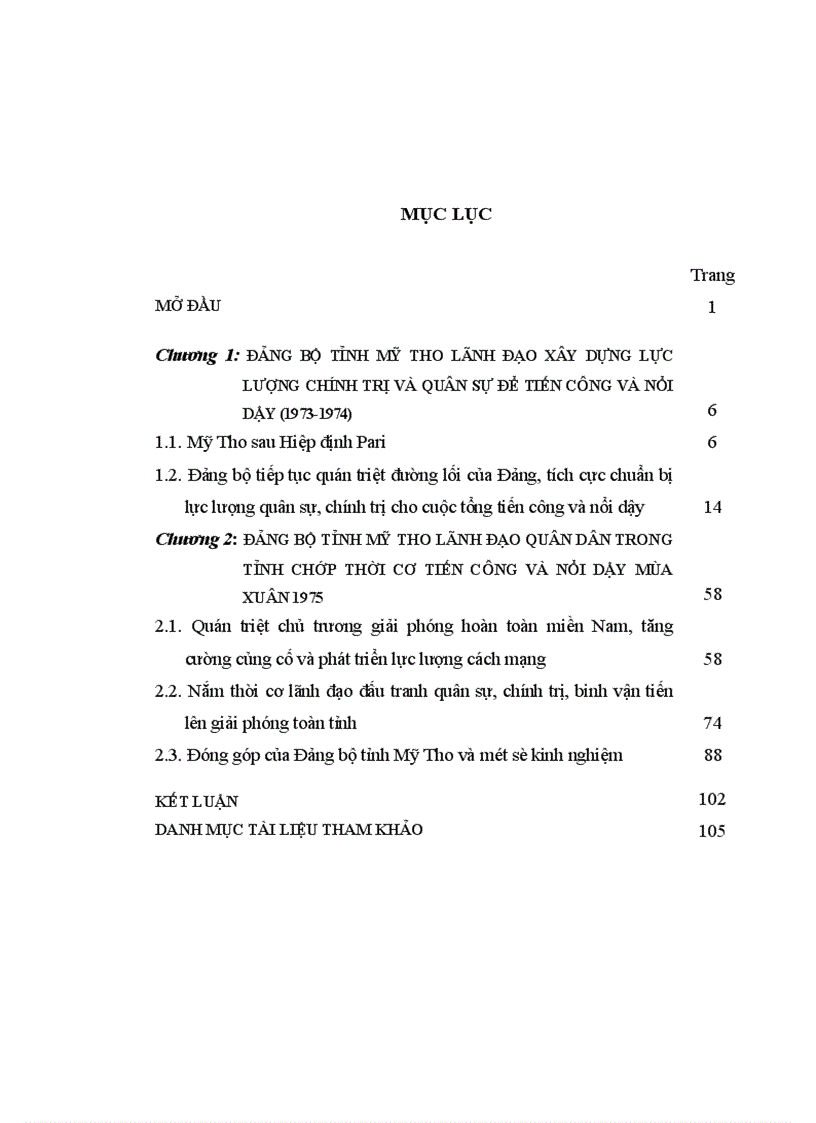 image for page Đảng bộ tỉnh mỹ tho lãnh đạo quân dân tiến công và nổi dậy giải phóng toàn tỉnh từ 1973 đến 1975