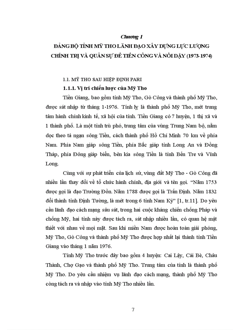 image for page Đảng bộ tỉnh mỹ tho lãnh đạo quân dân tiến công và nổi dậy giải phóng toàn tỉnh từ 1973 đến 1975