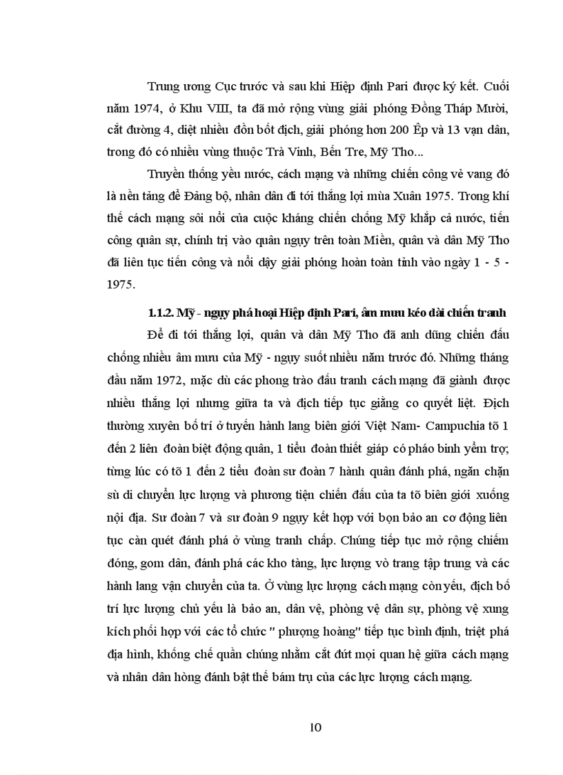 image for page Đảng bộ tỉnh mỹ tho lãnh đạo quân dân tiến công và nổi dậy giải phóng toàn tỉnh từ 1973 đến 1975