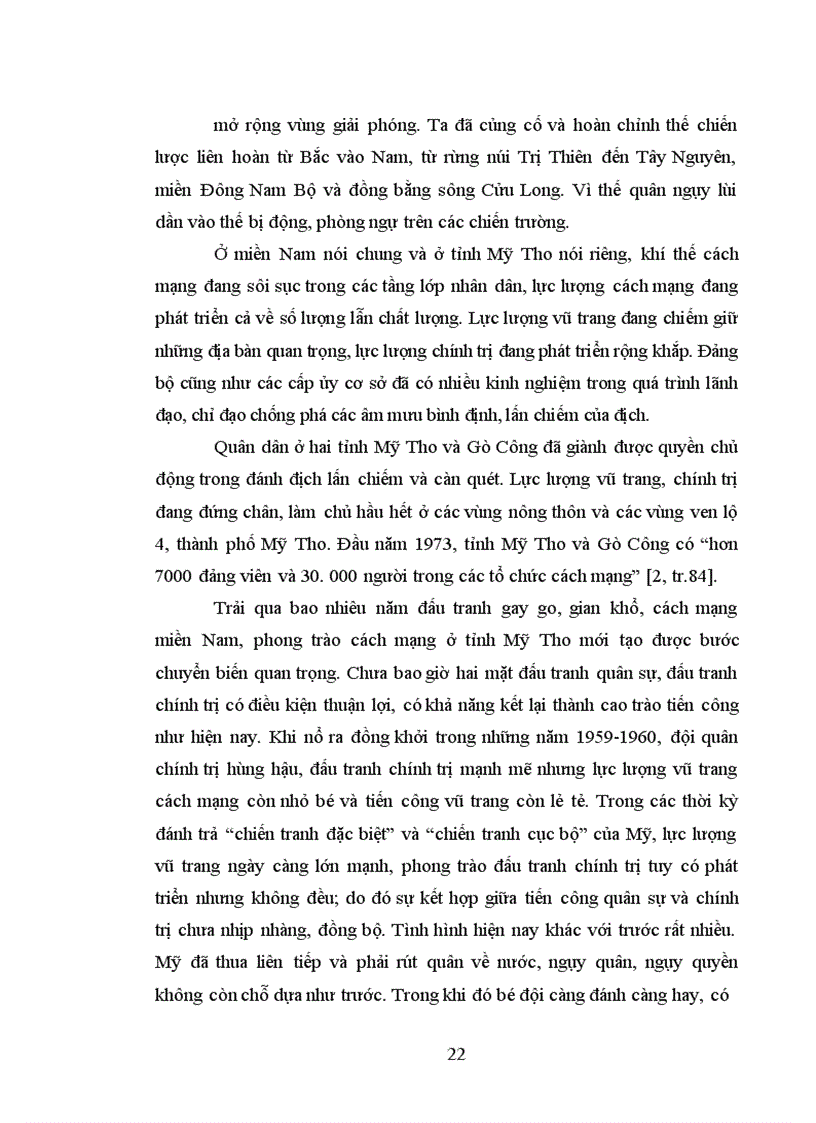 image for page Đảng bộ tỉnh mỹ tho lãnh đạo quân dân tiến công và nổi dậy giải phóng toàn tỉnh từ 1973 đến 1975