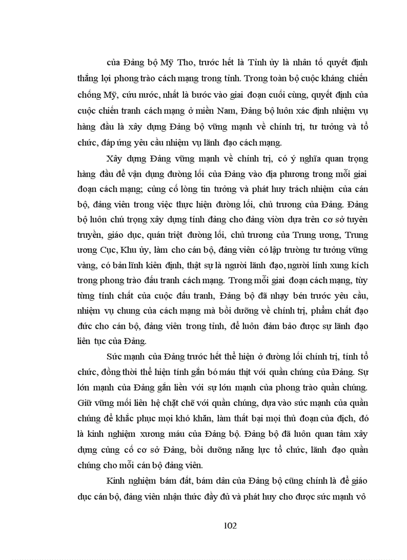 image for page Đảng bộ tỉnh mỹ tho lãnh đạo quân dân tiến công và nổi dậy giải phóng toàn tỉnh từ 1973 đến 1975