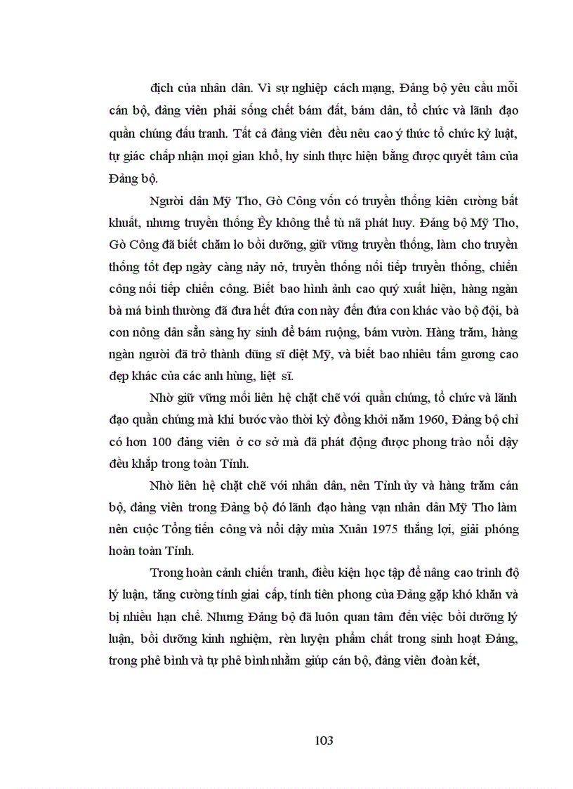 image for page Đảng bộ tỉnh mỹ tho lãnh đạo quân dân tiến công và nổi dậy giải phóng toàn tỉnh từ 1973 đến 1975