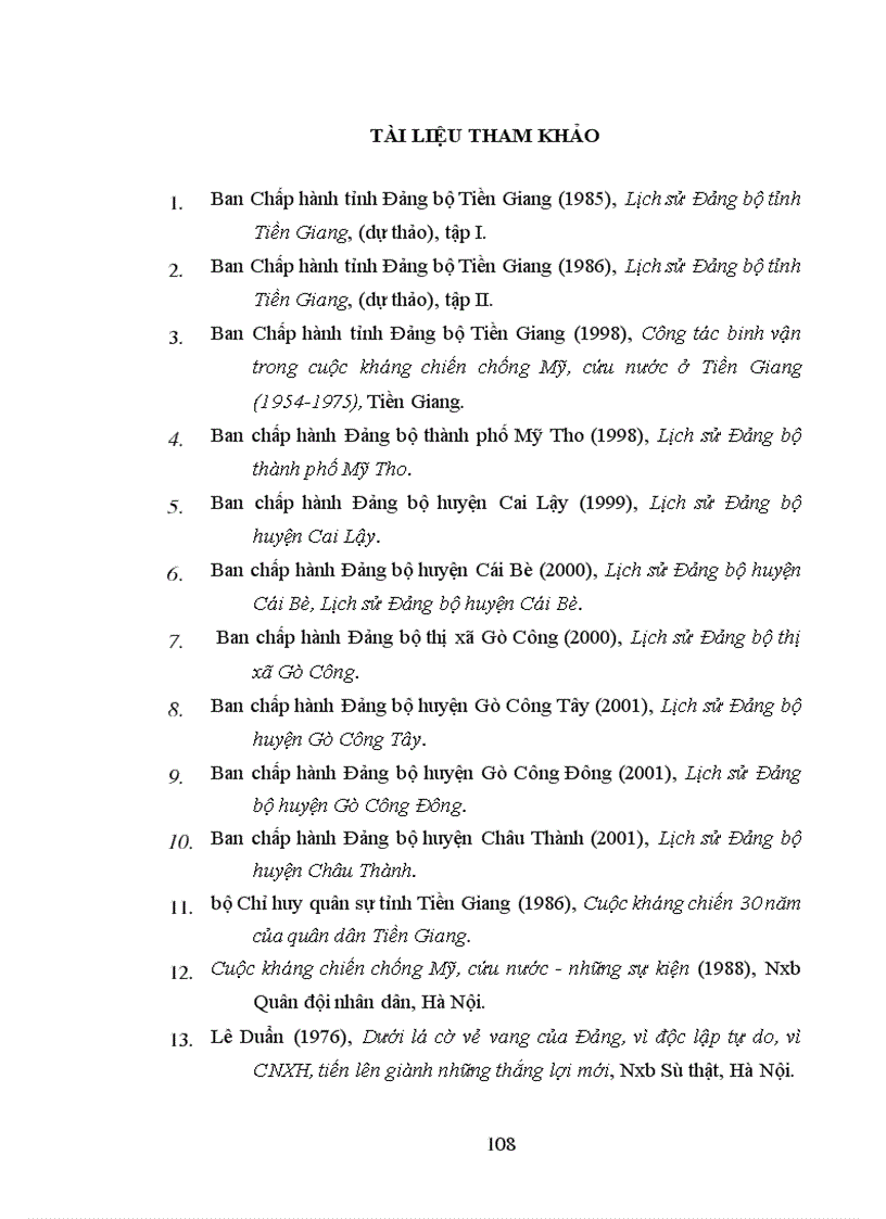 image for page Đảng bộ tỉnh mỹ tho lãnh đạo quân dân tiến công và nổi dậy giải phóng toàn tỉnh từ 1973 đến 1975