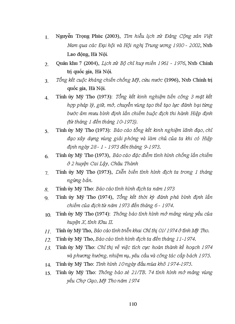 image for page Đảng bộ tỉnh mỹ tho lãnh đạo quân dân tiến công và nổi dậy giải phóng toàn tỉnh từ 1973 đến 1975