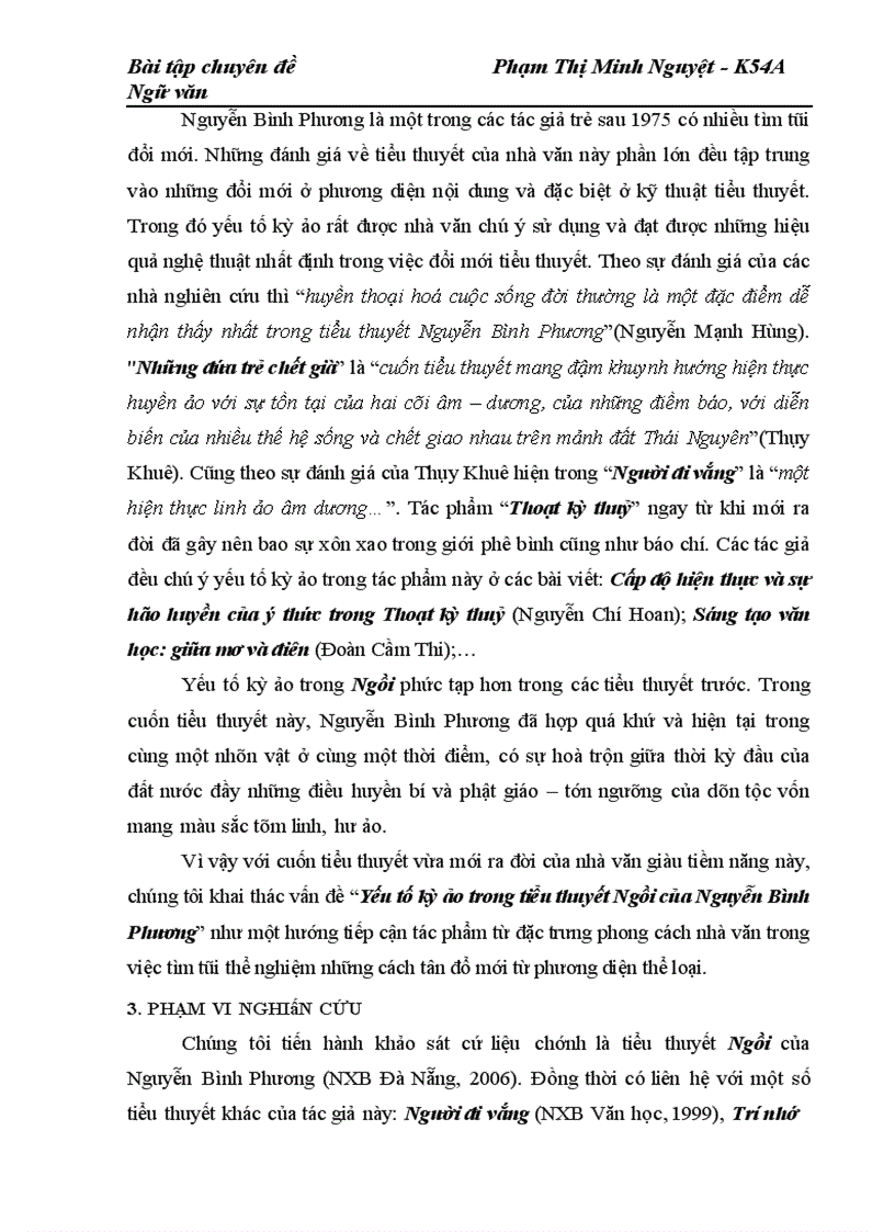 image for page Yếu tố kỳ ảo trong tiểu thuyết Ngồi của Nguyễn Bình Phương