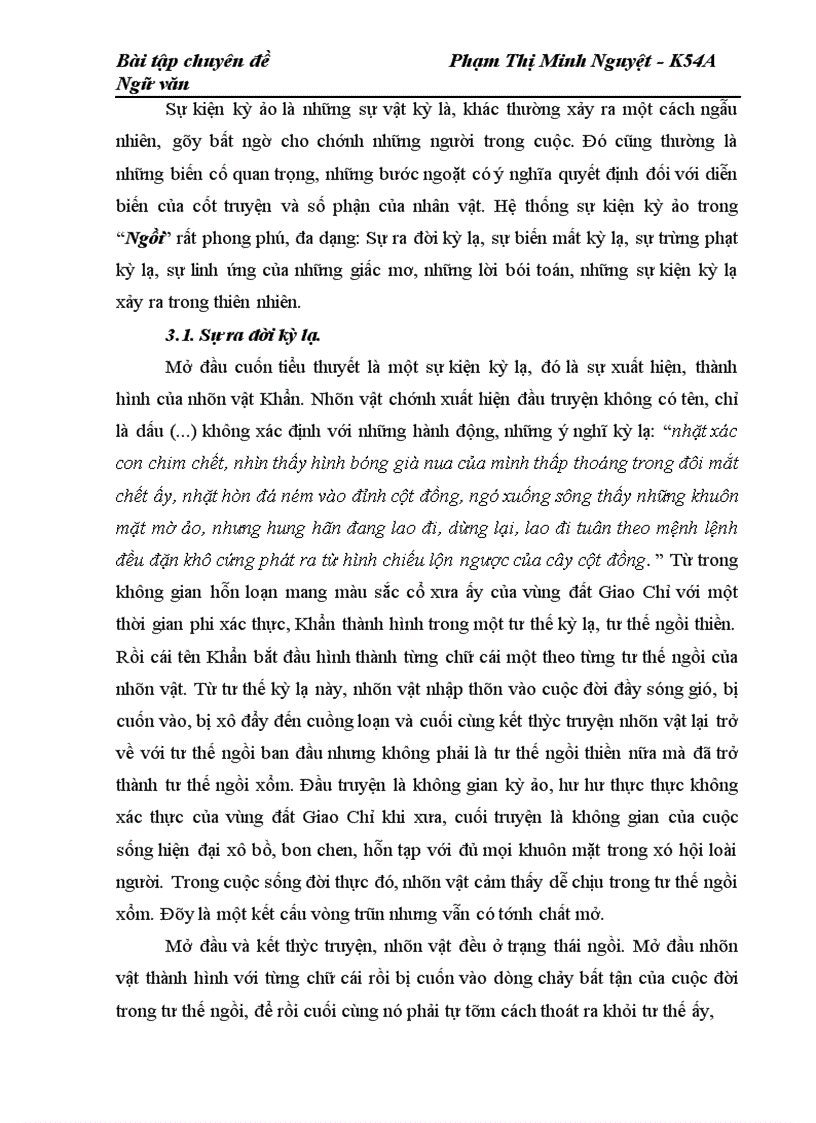 image for page Yếu tố kỳ ảo trong tiểu thuyết Ngồi của Nguyễn Bình Phương