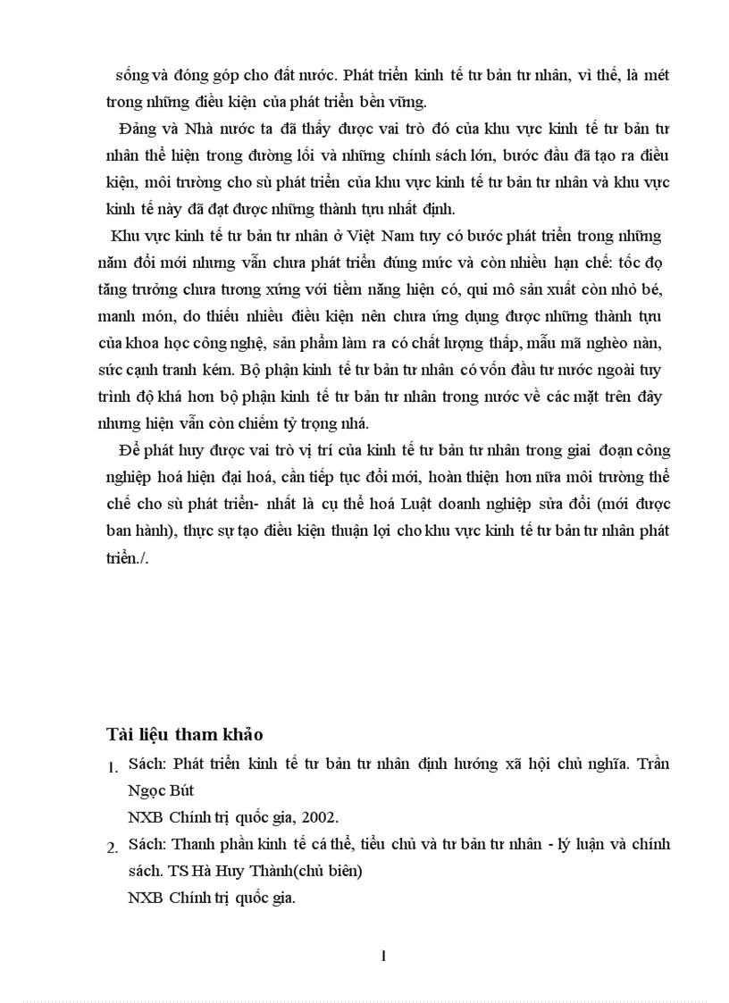 image for page Thực trạng và giải pháp kinh tế tư bản tư nhân ở nước ta hiện nay 1