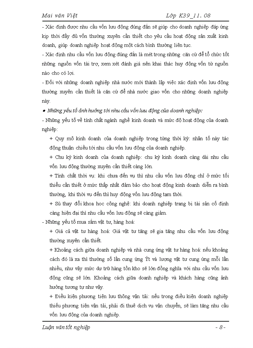 image for page Vốn lưu động và các giải pháp nhằm nâng cao hiệu quả tổ chức quản lý và sử dụng vốn lưu động tại Công ty Cổ phần Thiết Bị Phụ Tùng Hà Nội