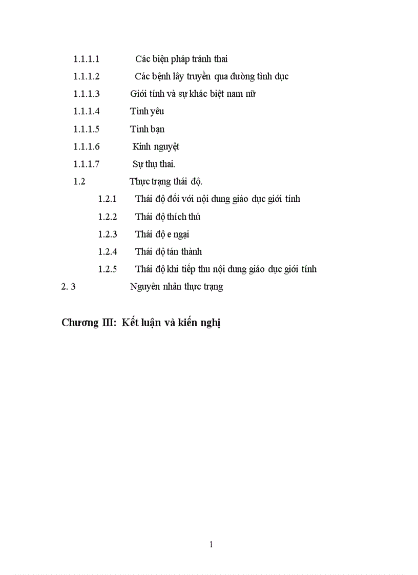 image for page Thực trạng thái độ đối với giáo dục giới tính của học sinh một số trường THCS tại Hà Nội