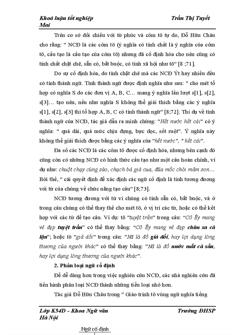 image for page Tìm hiểu cấu trúc ngữ nghĩa của ngữ cố định định danh sự vật trong tiếng Việt