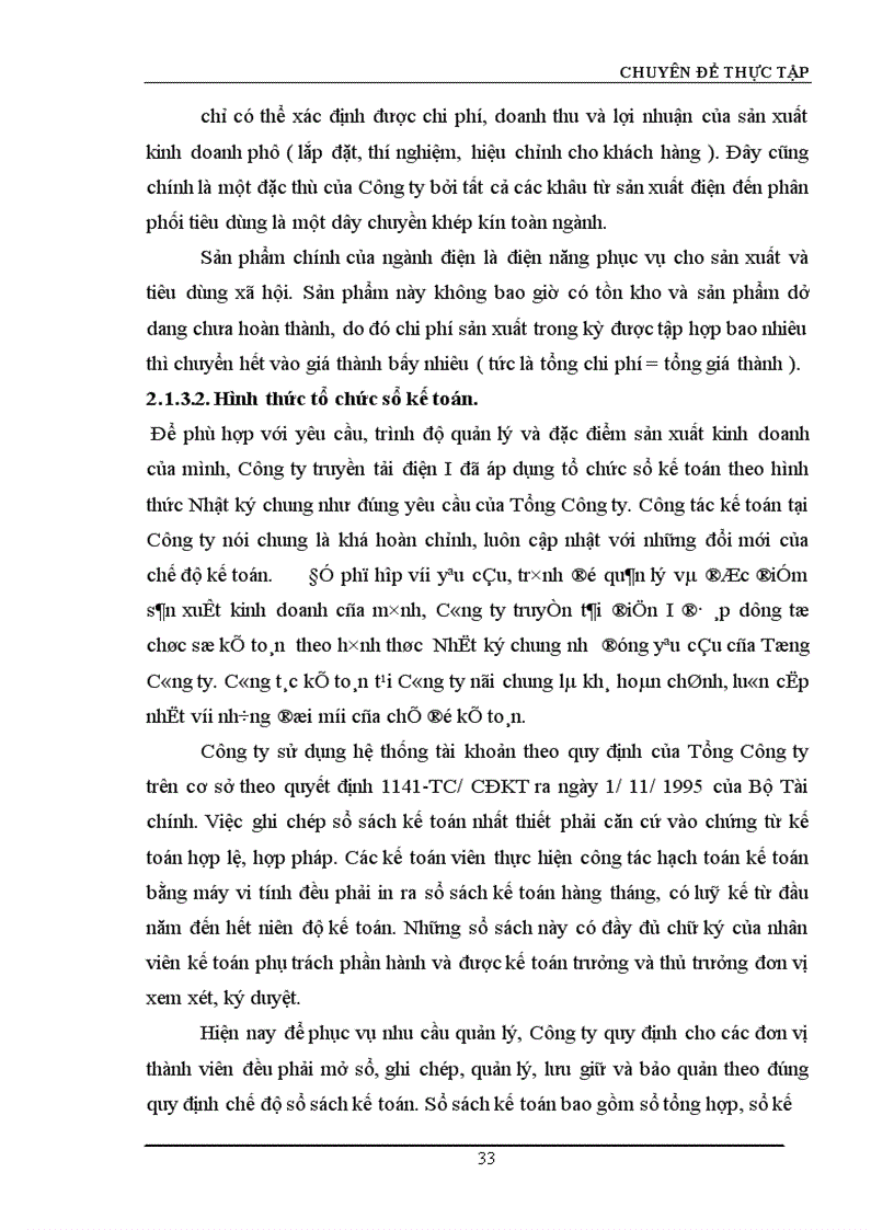 image for page Hoàn thiện công tác hạch toán nguyên vật liệu với việc nâng cao hiệu quả sử dụng vốn lưu động tại Công ty Truyền tải điện I 1