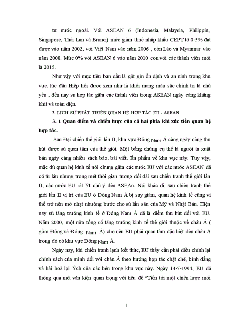image for page Bước phát triển trong quan hệ EU ASEAN 1