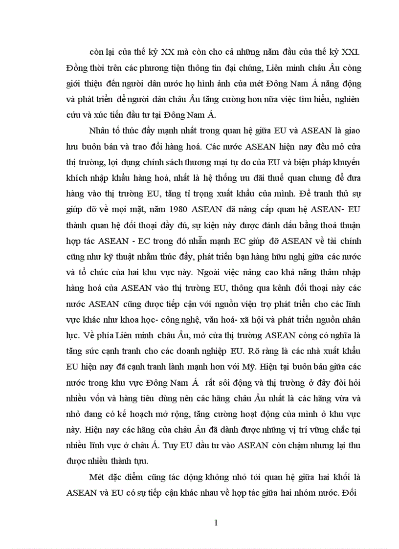 image for page Bước phát triển trong quan hệ EU ASEAN 1