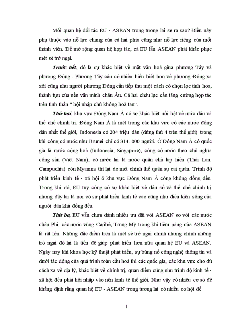 image for page Bước phát triển trong quan hệ EU ASEAN 1