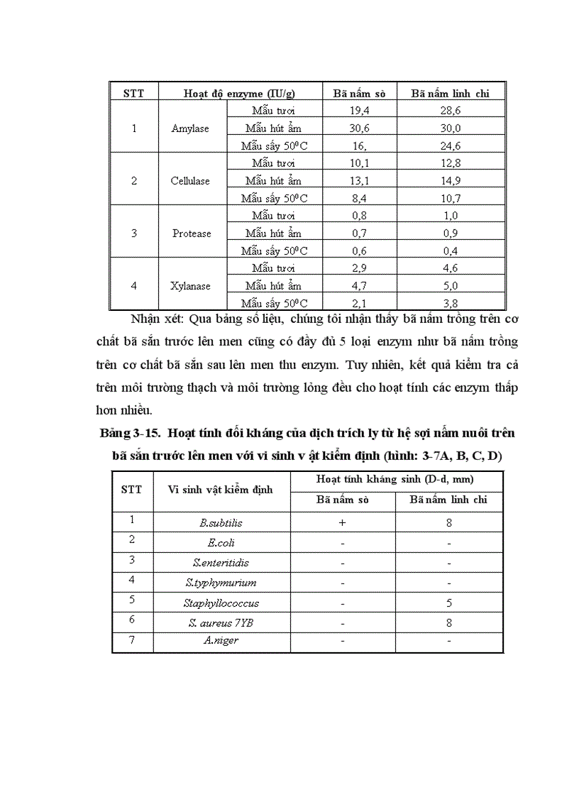 image for page Nghiên cứu hoàn thiện quy trình sử dụng bã sắn trước và sau lên men thu enzyme để nuôi trồng nấm ăn và nấm dược liệu
