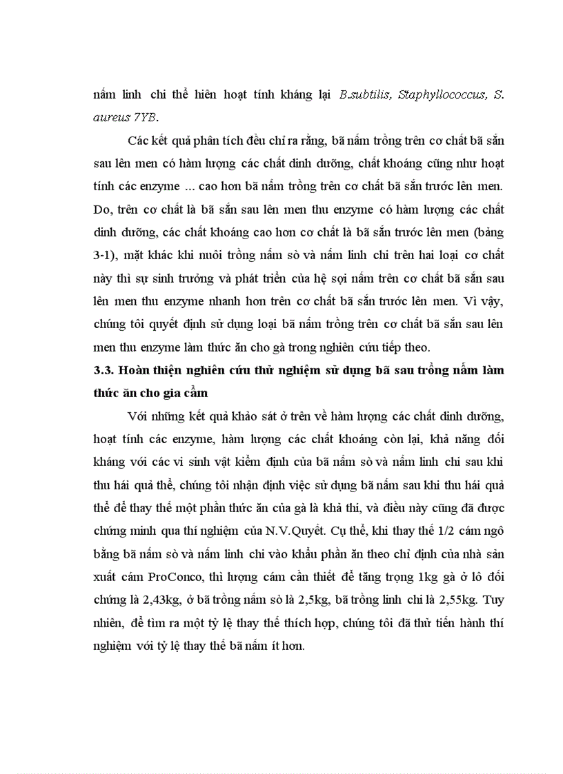 image for page Nghiên cứu hoàn thiện quy trình sử dụng bã sắn trước và sau lên men thu enzyme để nuôi trồng nấm ăn và nấm dược liệu