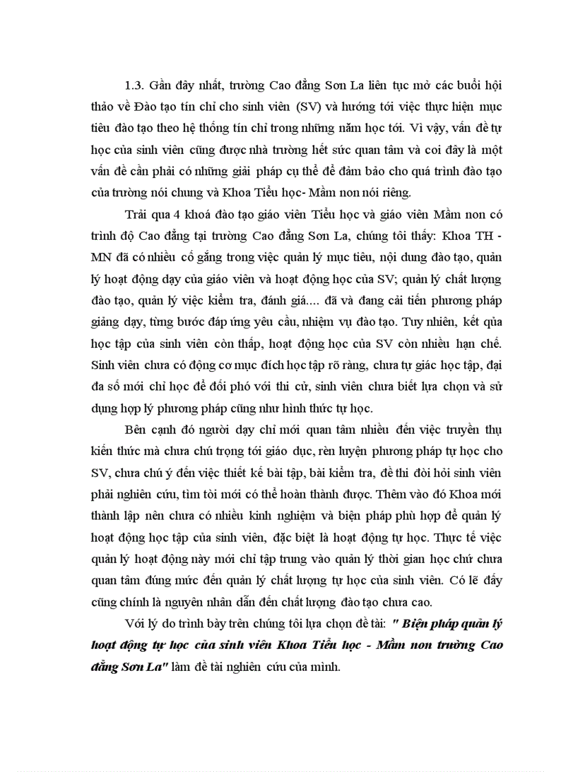 image for page Biện pháp quản lý hoạt động tự học của sinh viên Khoa Tiểu học Mầm non trường Cao đẳng Sơn La