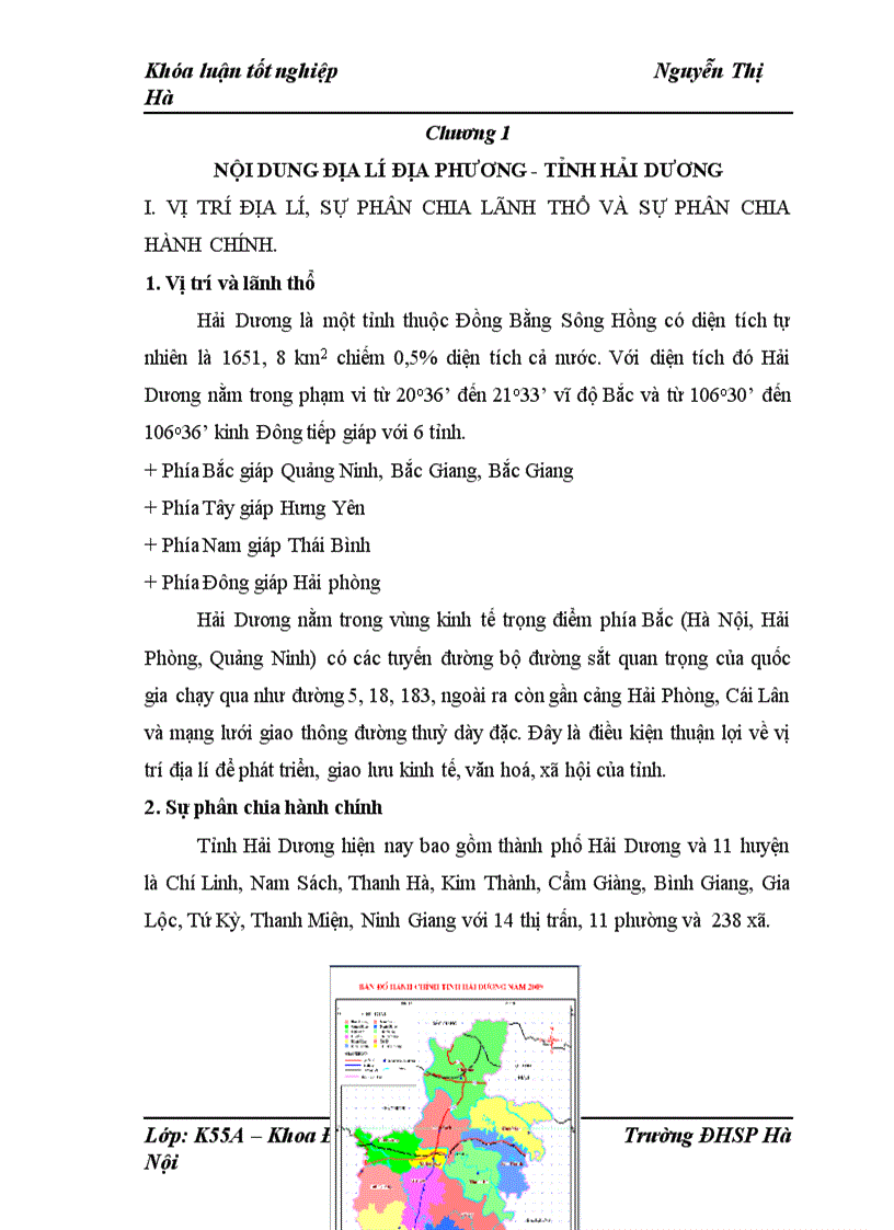 image for page Ứng dụng công nghệ thông tin trong dạy học Địa lí địa phương tỉnh Hải Dương 1
