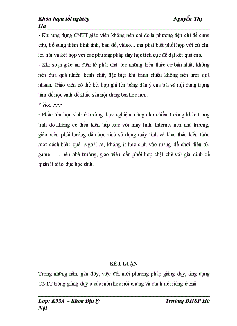 image for page Ứng dụng công nghệ thông tin trong dạy học Địa lí địa phương tỉnh Hải Dương 1