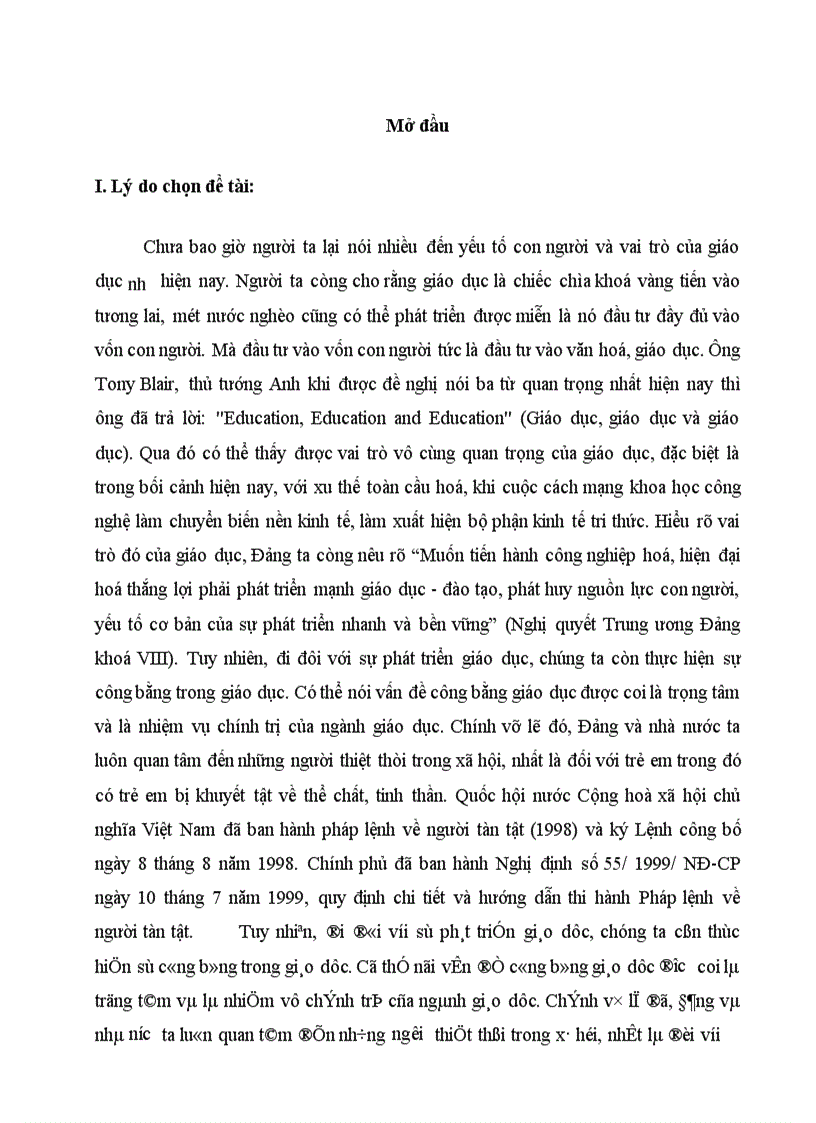 image for page Một số biện pháp quản lý giáo dục hoà nhập trẻ CPTTT trong các trường MN 1