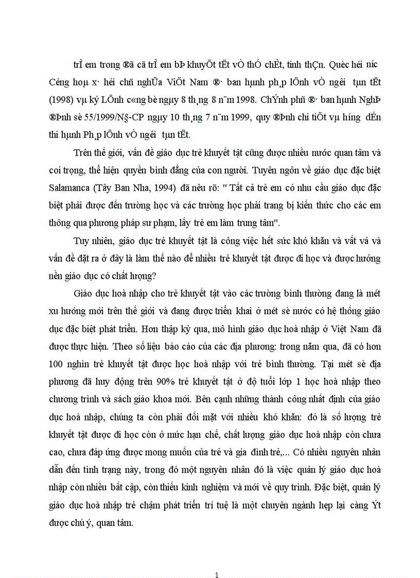 image for page Một số biện pháp quản lý giáo dục hoà nhập trẻ CPTTT trong các trường MN 1