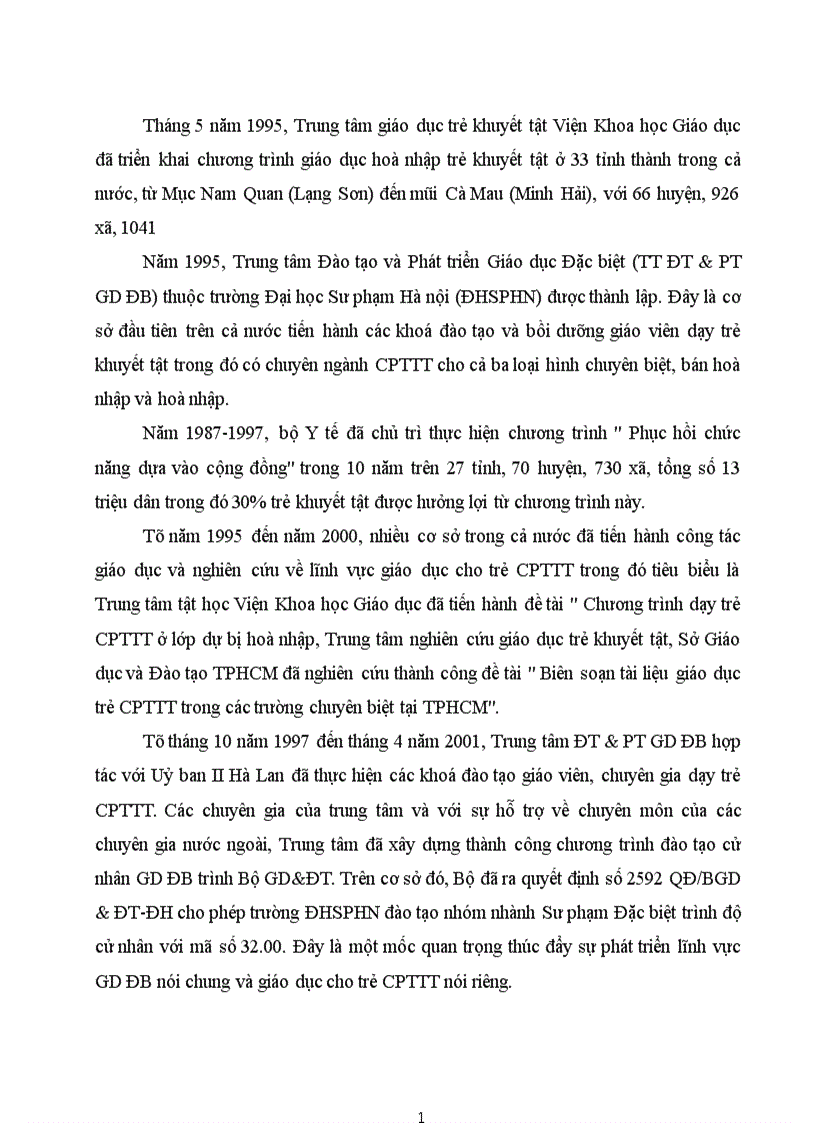 image for page Một số biện pháp quản lý giáo dục hoà nhập trẻ CPTTT trong các trường MN 1