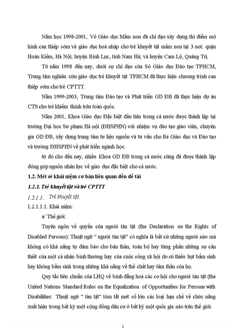 image for page Một số biện pháp quản lý giáo dục hoà nhập trẻ CPTTT trong các trường MN 1