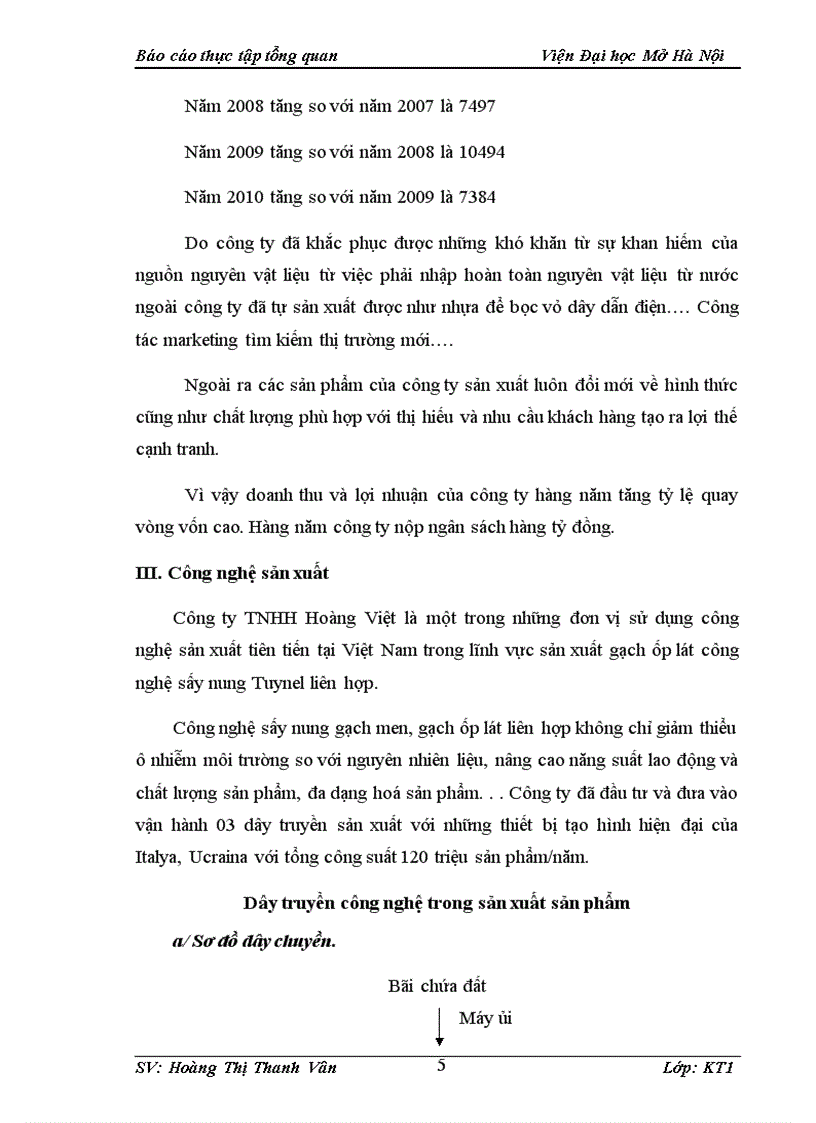 image for page Tổ chức sản xuất và kết cấu sản xuất của công ty TNHH Hoàng Việt