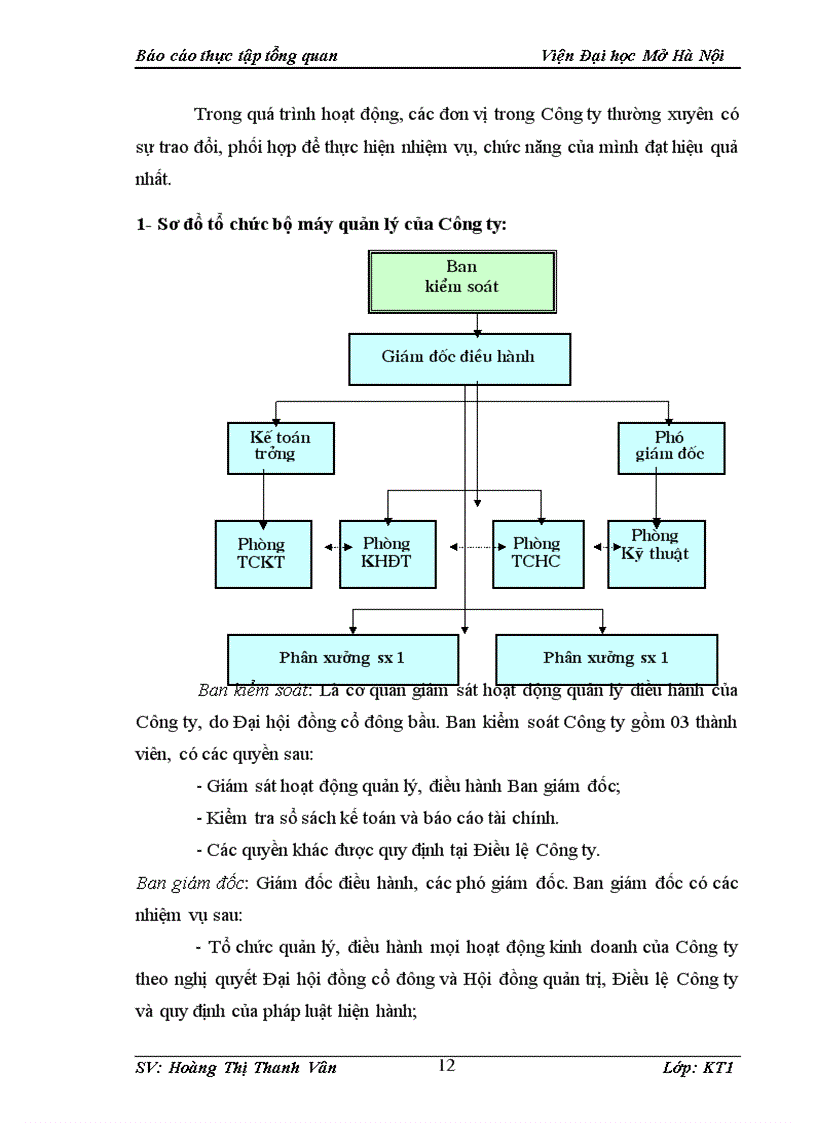 image for page Tổ chức sản xuất và kết cấu sản xuất của công ty TNHH Hoàng Việt
