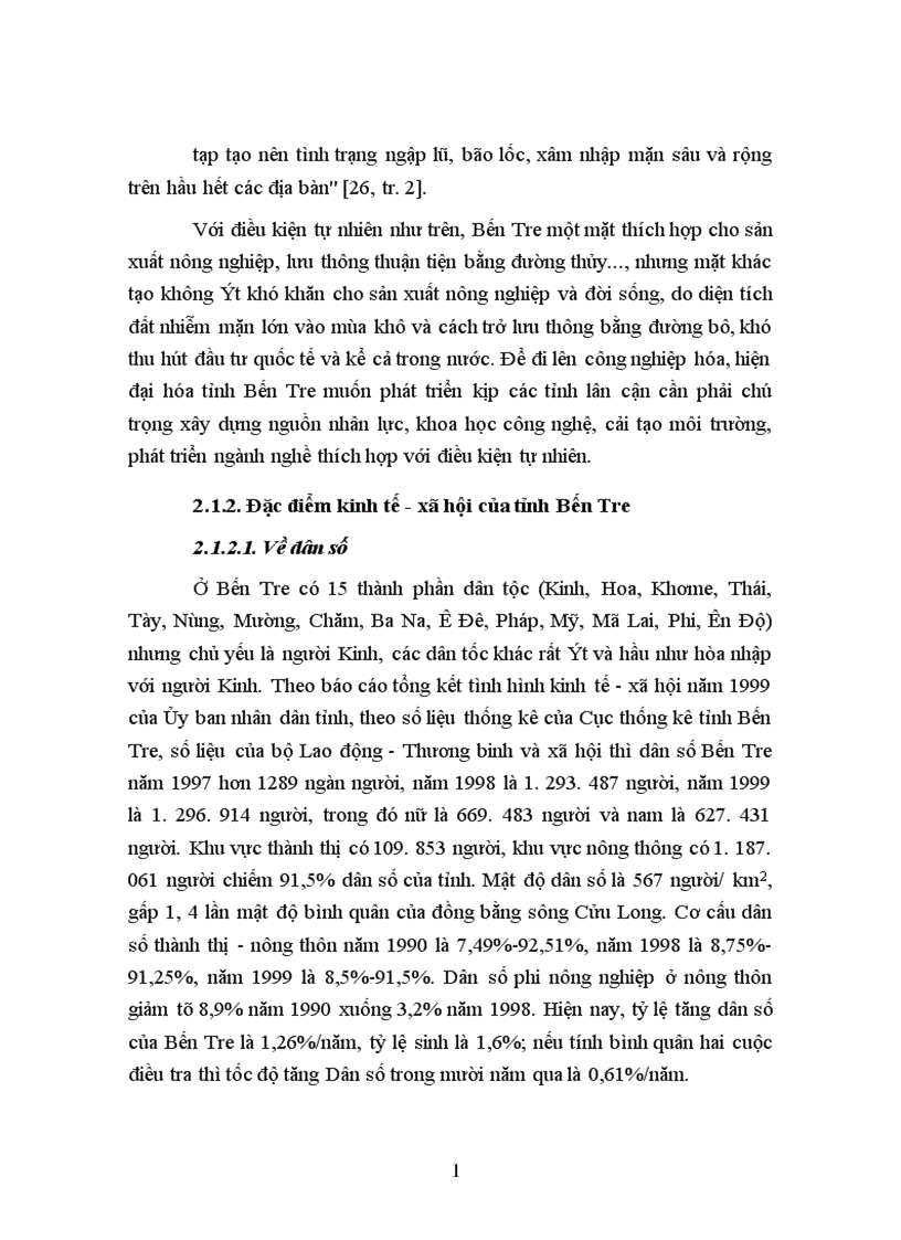 image for page Phân công lao động xã hội theo hướng hình thành và hoàn thiện cơ cấu kinh tế nông công nghiệp dịch vụ ở tỉnh Bến Tre 2000 2010