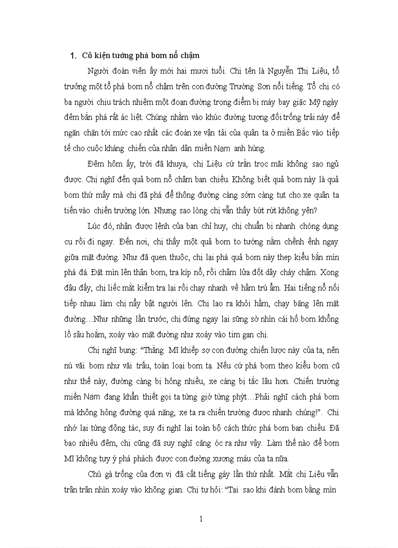 image for page Cô kiện tướng phá bom nổ chậm