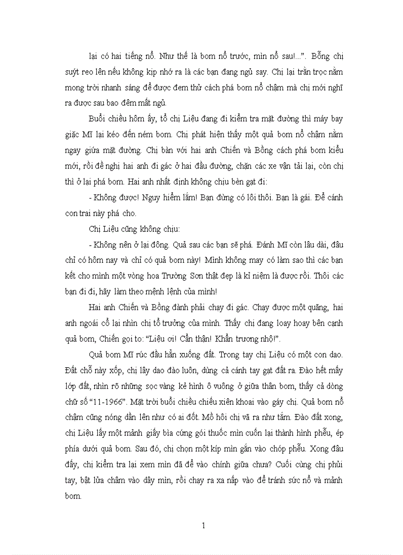 image for page Cô kiện tướng phá bom nổ chậm