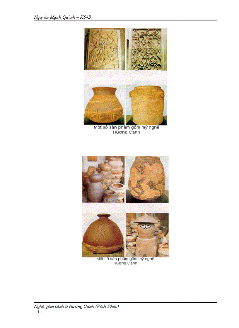 image for page Nghề làm gốm sành ở xã Hương Canh Vĩnh Phúc