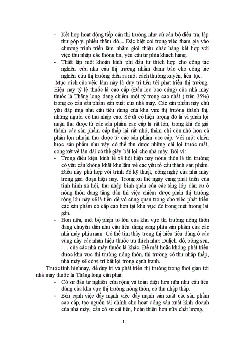 image for page Một số giải pháp nhằm góp phần hoàn thiện chiến lược sản phẩm ở nhà máy thuốc lá Thăng long