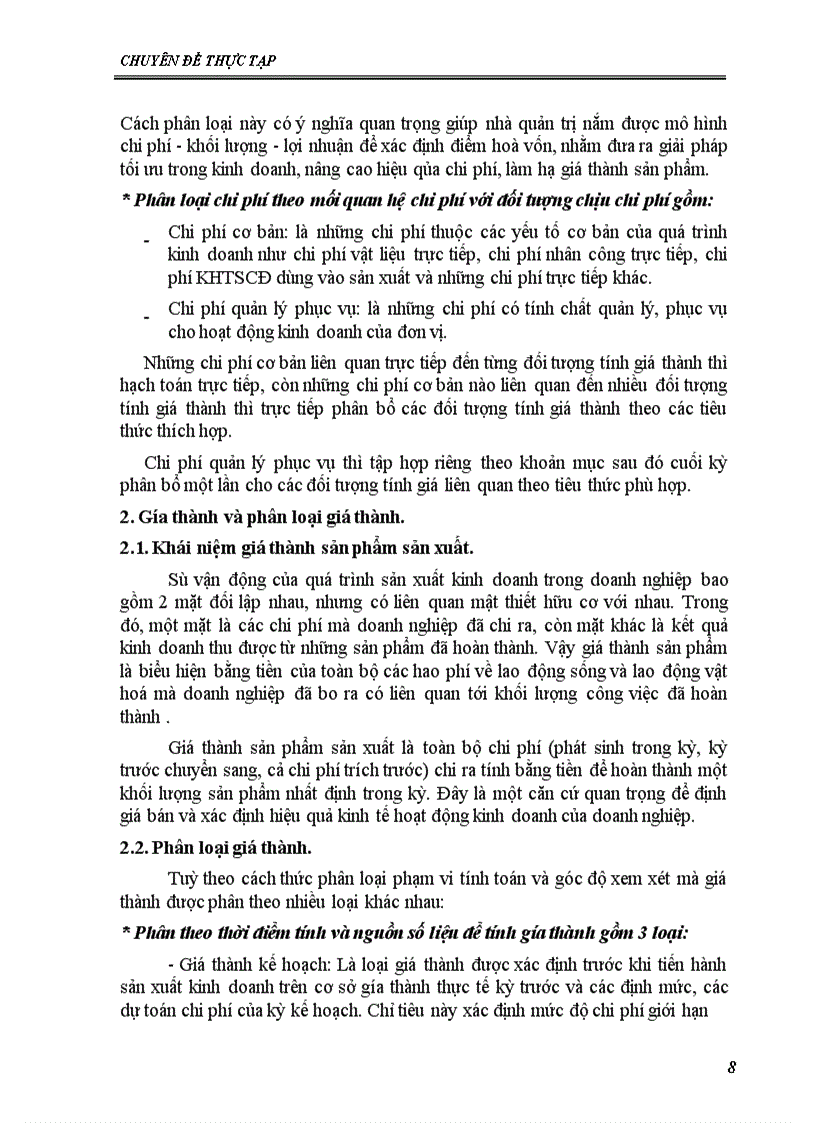 image for page Kế toán chi phí sản xuất và tính giá thành sản phẩm tại Công ty Cơ khí và sửa chữa công trình cầu đường bộ II 1