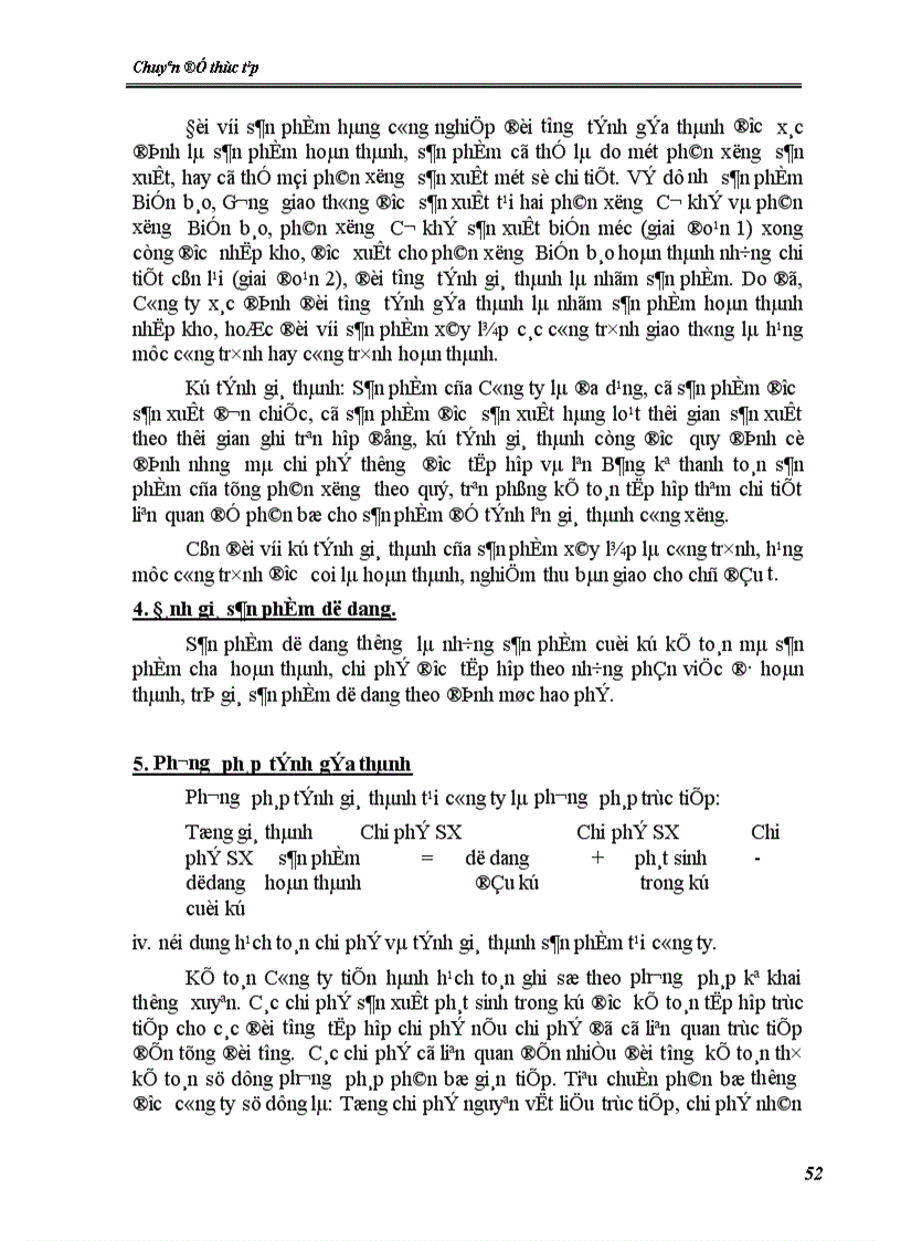 image for page Kế toán chi phí sản xuất và tính giá thành sản phẩm tại Công ty Cơ khí và sửa chữa công trình cầu đường bộ II 1