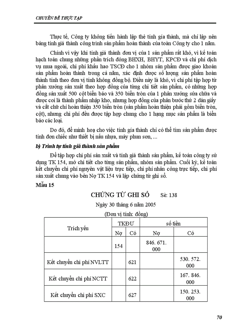 image for page Kế toán chi phí sản xuất và tính giá thành sản phẩm tại Công ty Cơ khí và sửa chữa công trình cầu đường bộ II 1