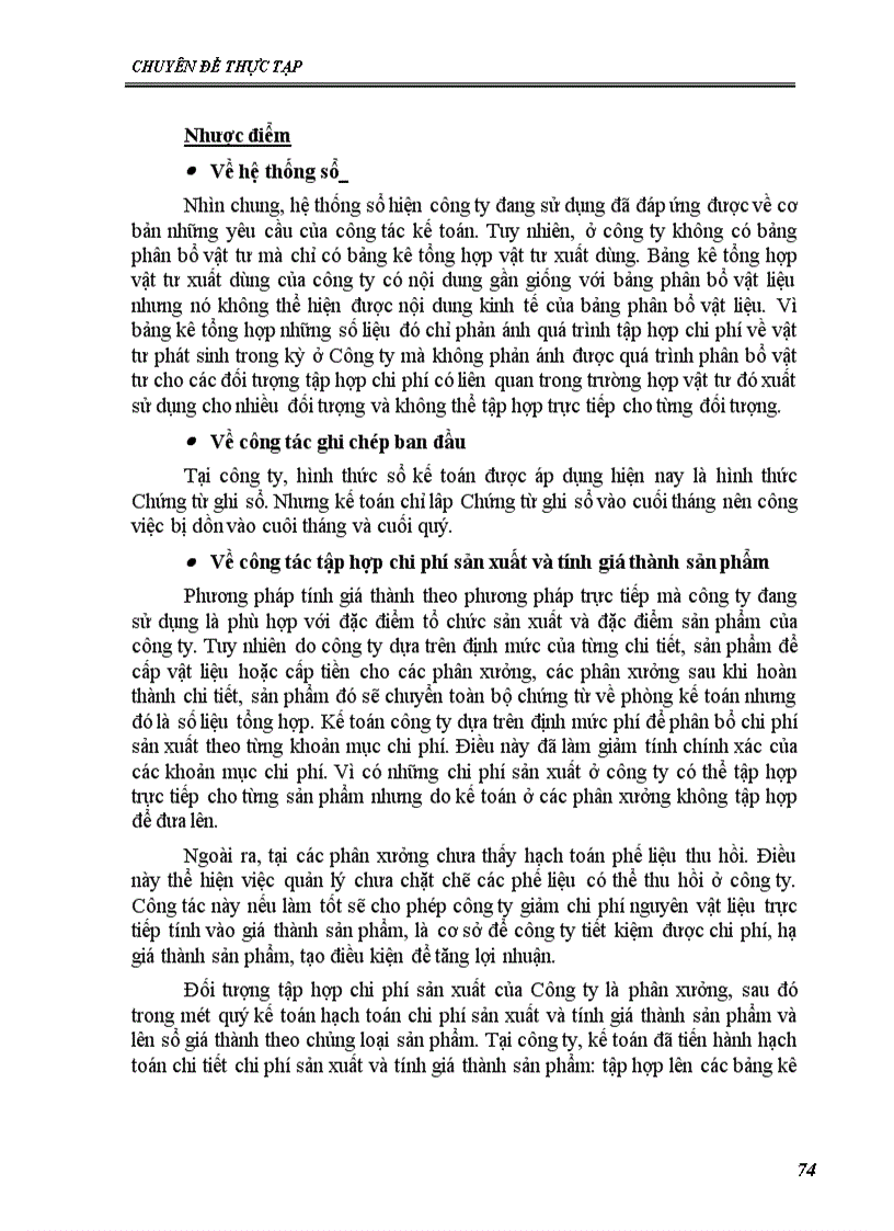image for page Kế toán chi phí sản xuất và tính giá thành sản phẩm tại Công ty Cơ khí và sửa chữa công trình cầu đường bộ II 1