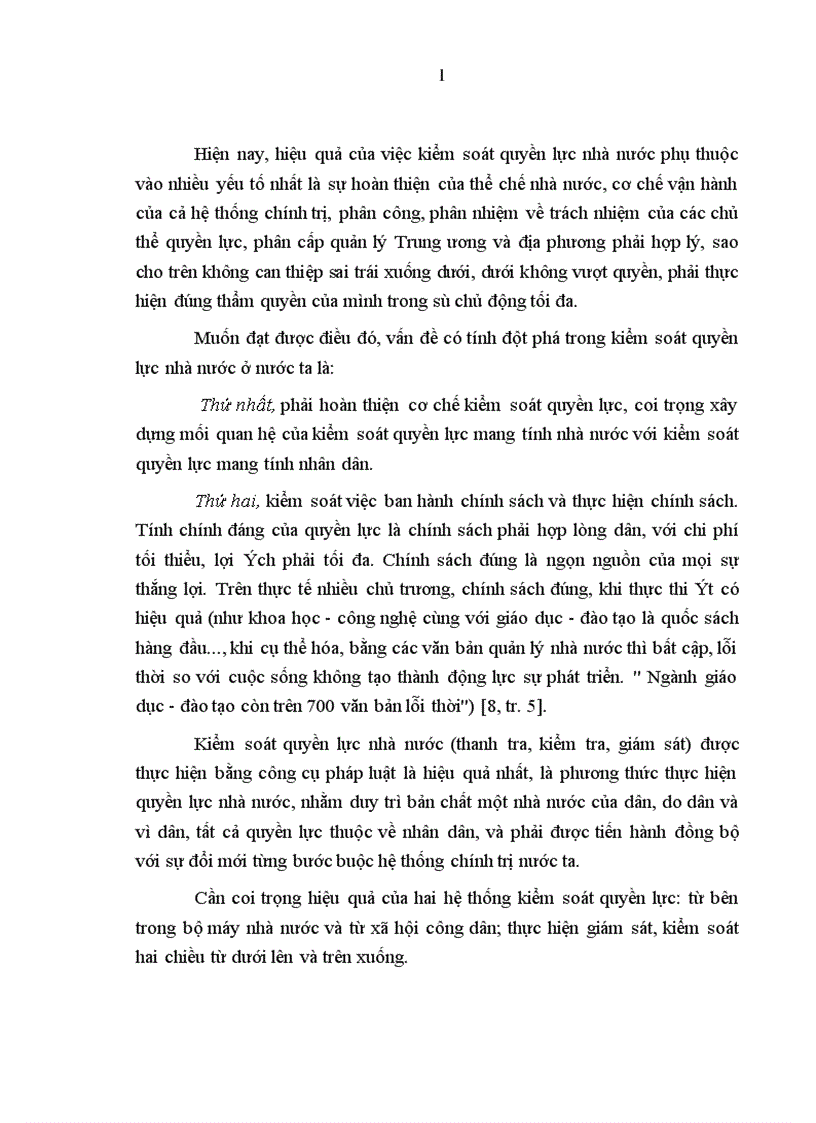 image for page Vấn đề kiểm soát quyền lực nhà nước ở Việt Nam trong giai đoạn hiện nay