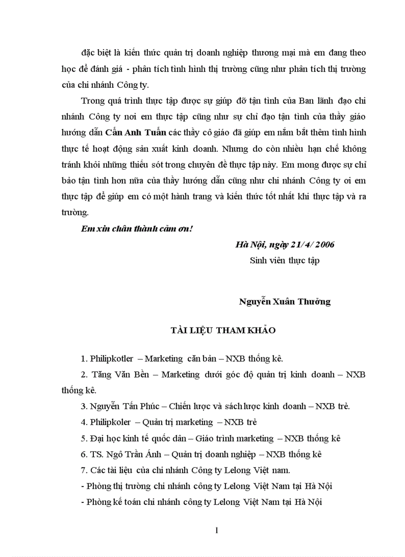 image for page Phát triển thị trường tiêu thụ sản phẩm của chi nhánh công ty Lelong Việt Nam tại Hà Nội 1