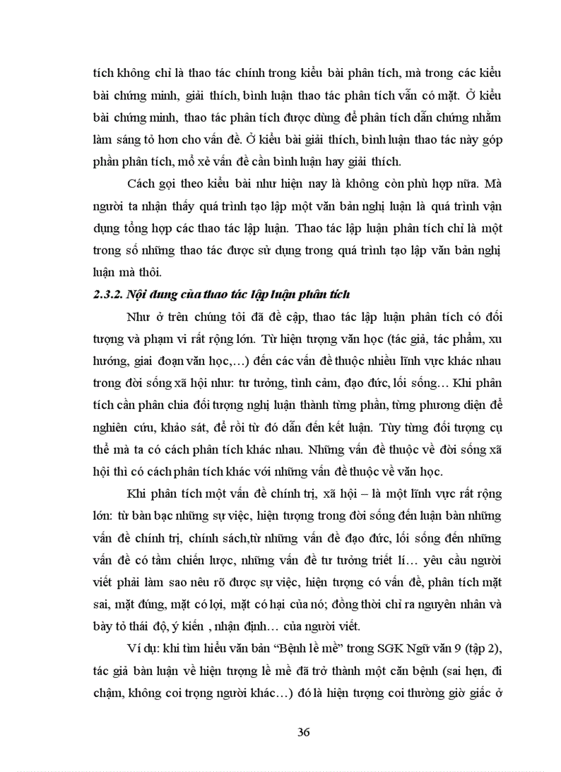 image for page Dạy học thao tác lập luận phân tích cho học sinh lớp 11 theo hướng tích hợp và tích cực