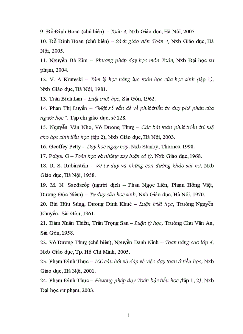 image for page Rèn luyện tư duy phê phán cho học sinh thông qua dạy học Toán 4 1