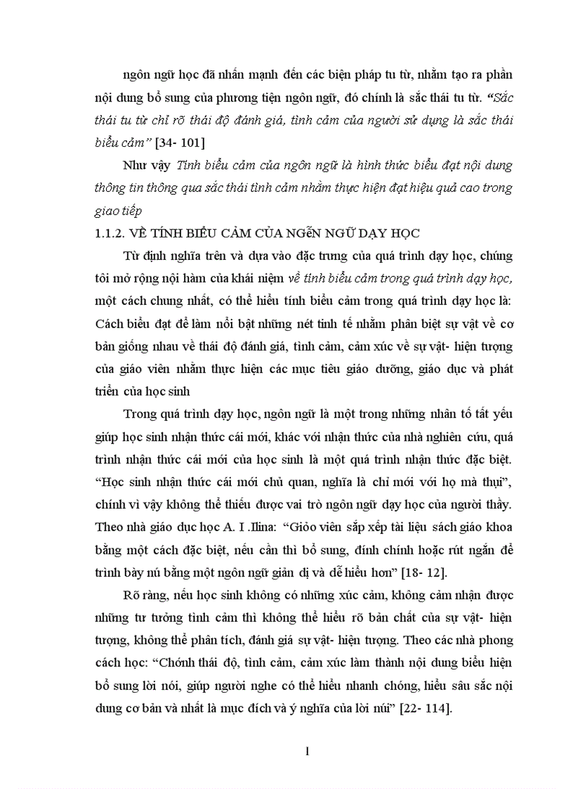 image for page Một số biện pháp sư phạm nhằm nâng cao tính biểu cảm của ngôn ngữ trong dạy học lịch sử ở trường THPT vận dụng qua chương trình lớp 10 chương trình chuẩn 1