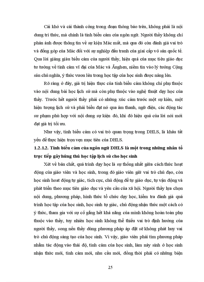 image for page Một số biện pháp sư phạm nhằm nâng cao tính biểu cảm của ngôn ngữ trong dạy học lịch sử ở trường THPT vận dụng qua chương trình lớp 10 chương trình chuẩn 1
