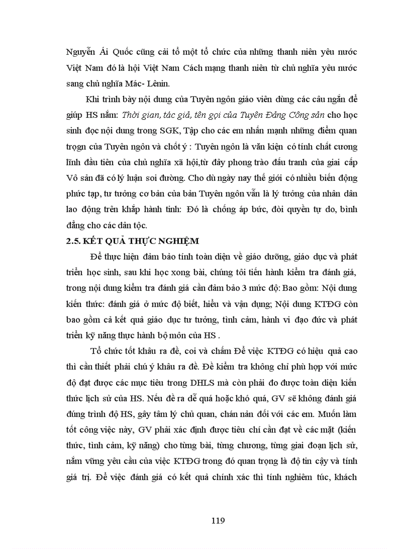 image for page Một số biện pháp sư phạm nhằm nâng cao tính biểu cảm của ngôn ngữ trong dạy học lịch sử ở trường THPT vận dụng qua chương trình lớp 10 chương trình chuẩn 1