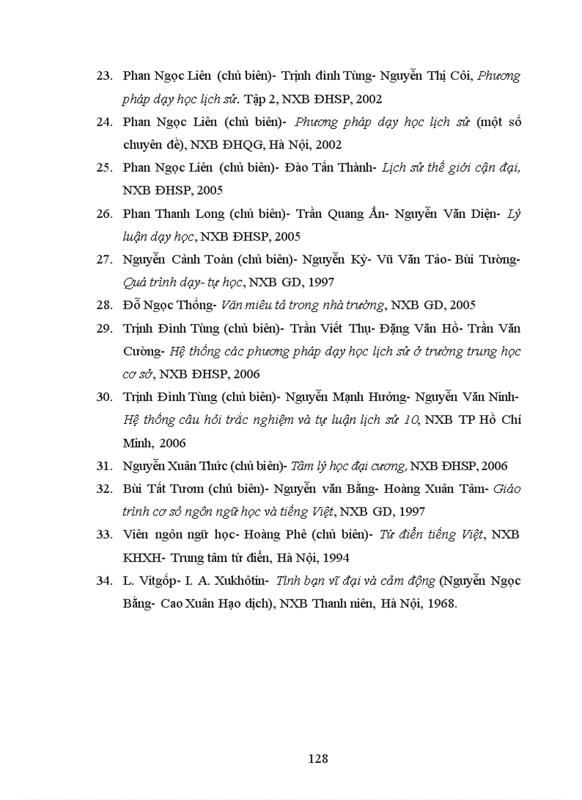 image for page Một số biện pháp sư phạm nhằm nâng cao tính biểu cảm của ngôn ngữ trong dạy học lịch sử ở trường THPT vận dụng qua chương trình lớp 10 chương trình chuẩn 1